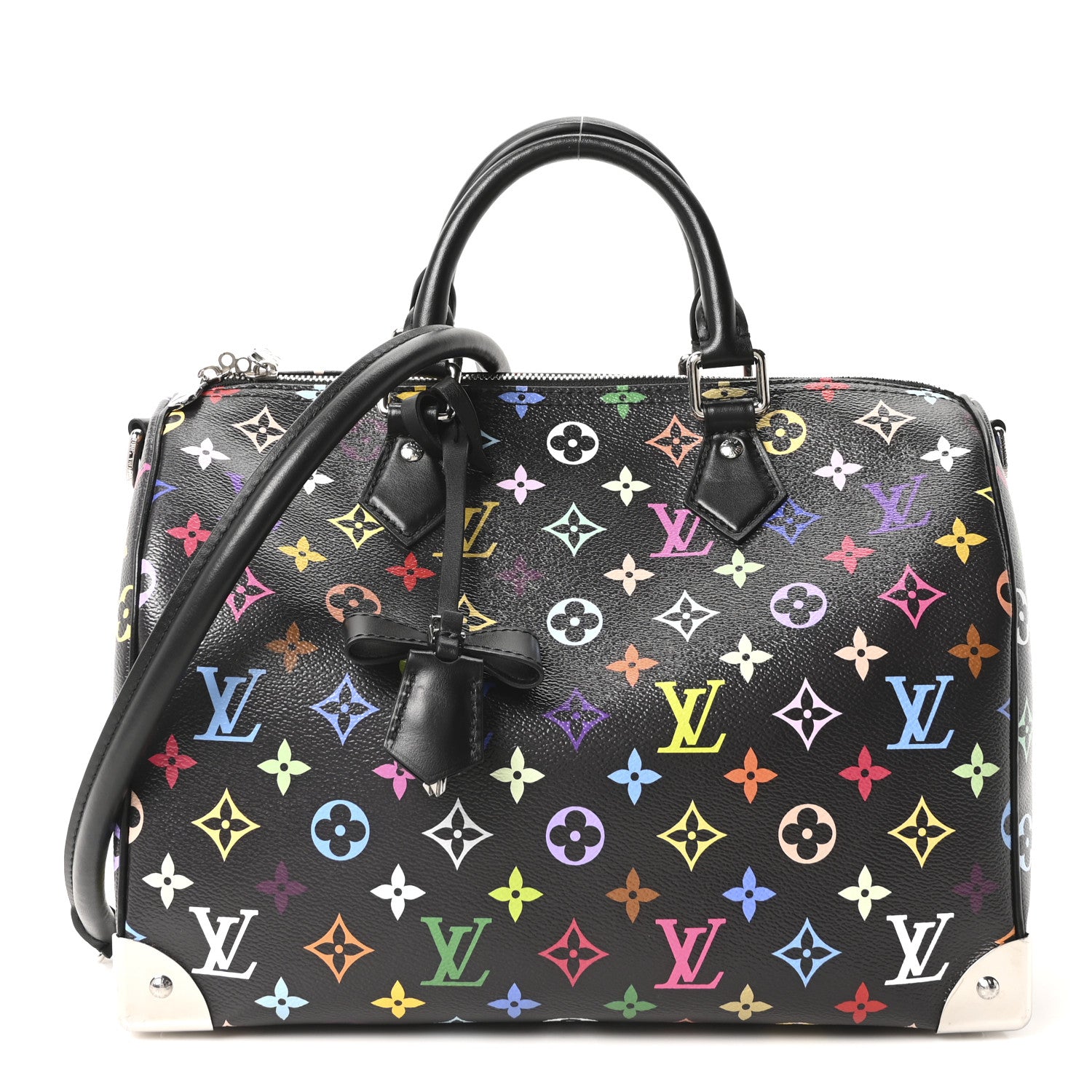 Louis Vuitton LV X TM Monogram Multicolor Speedy Soft 30 Black 1 of 9