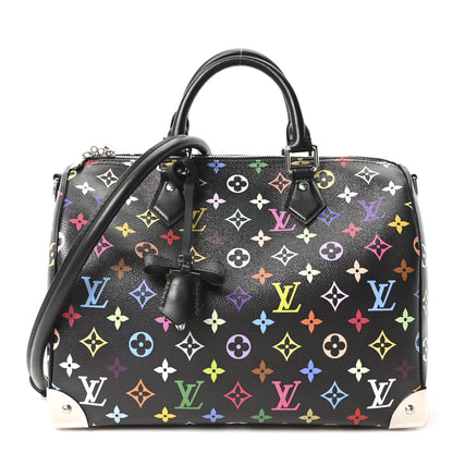 Louis Vuitton LV X TM Monogram Multicolor Speedy Soft 30 Black 1 of 9