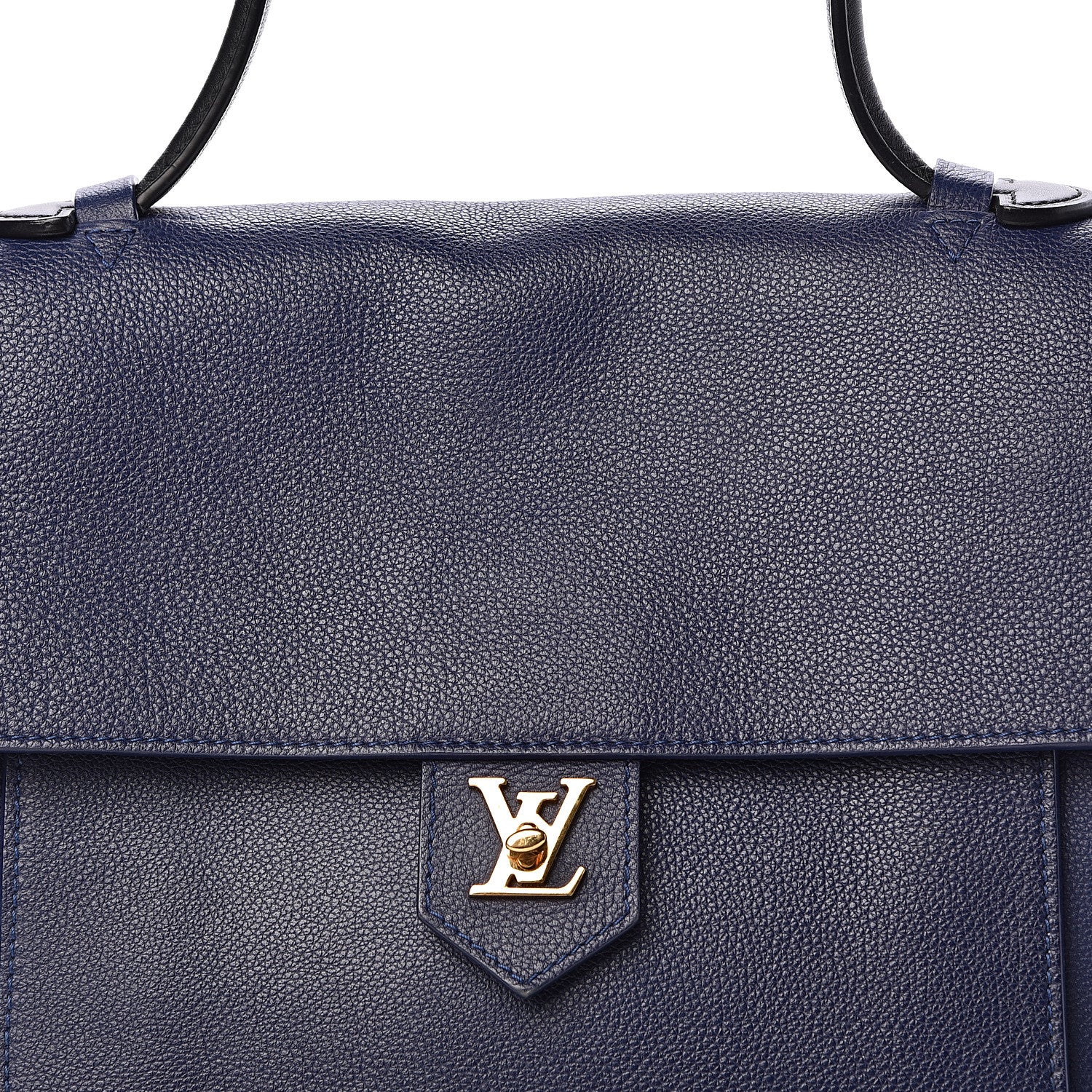 Louis Vuitton Calfskin Lockme PM Iris 7 of 9