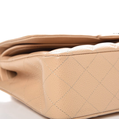 Chanel Caviar Quilted Medium Double Flap Beige Clair 8 of 9