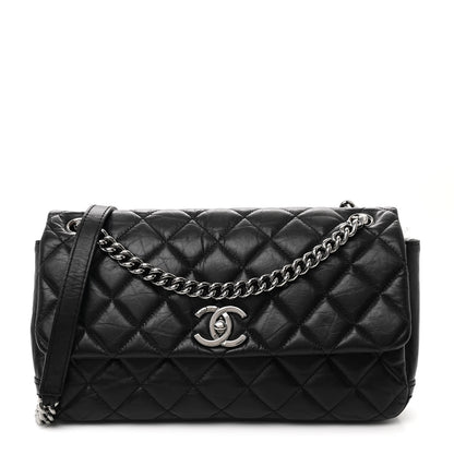 Chanel Aged Calfskin Quilted Small Lady Pearly Flap Black 1 of 13