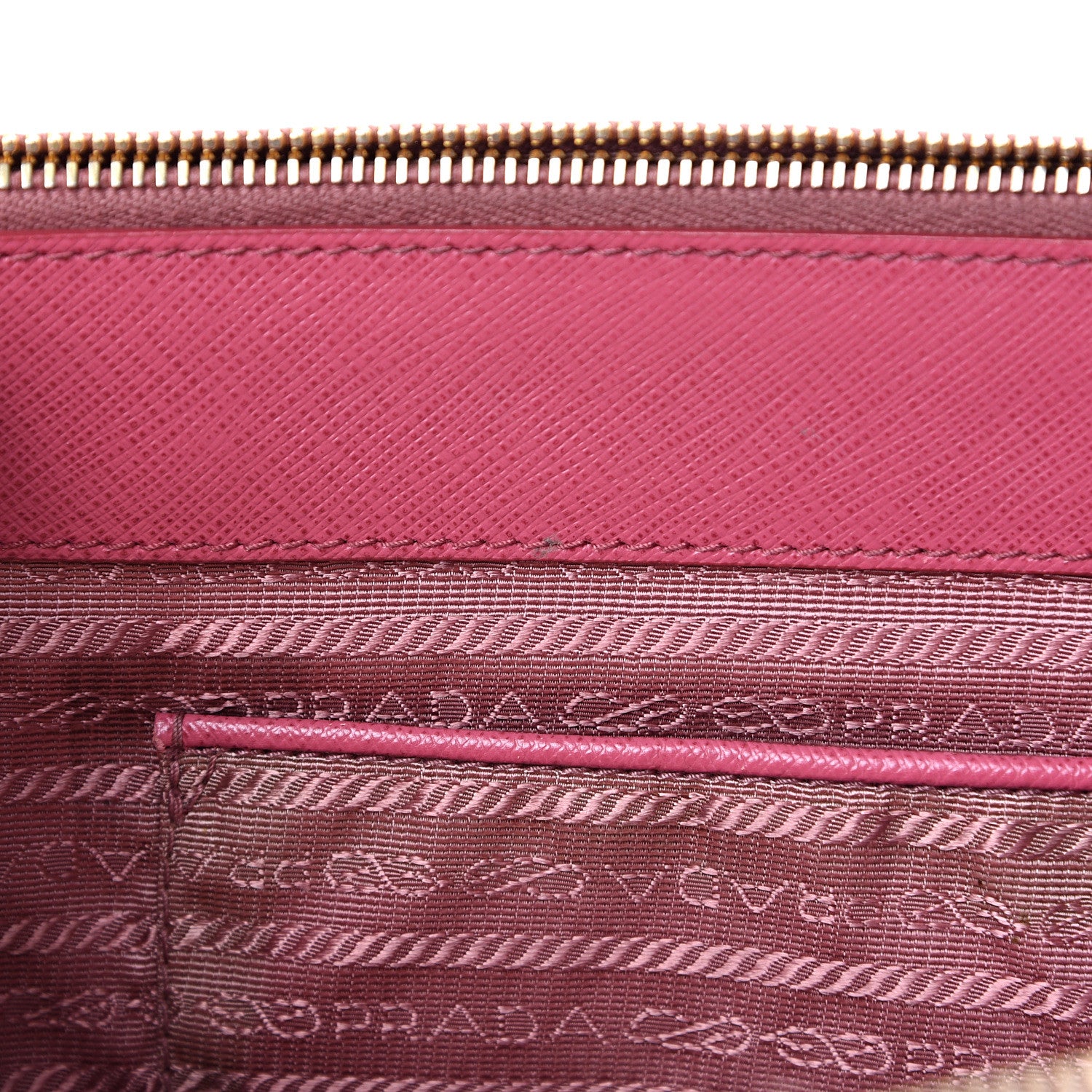 Prada Saffiano Small Galleria Double Zip Tote Fuxia 17 of 22