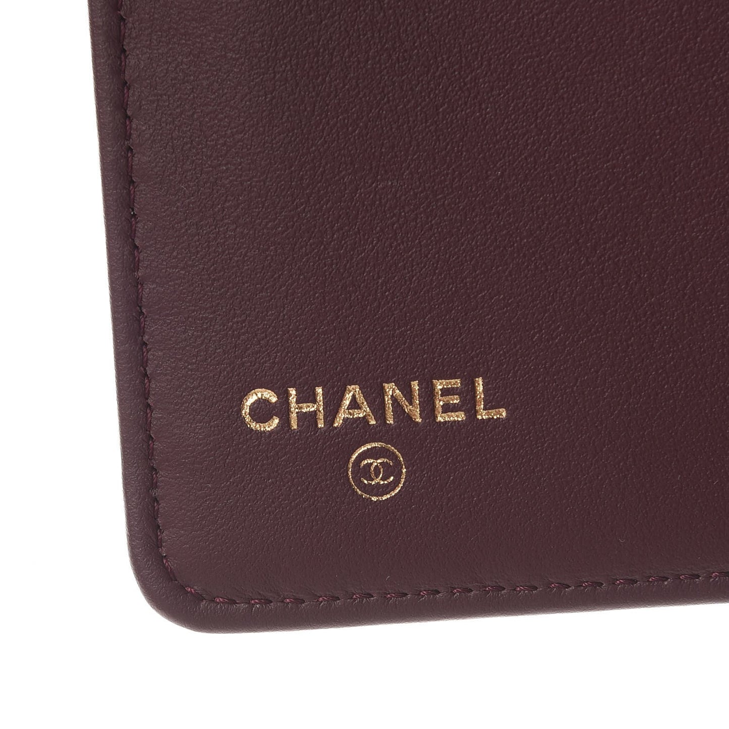 Caviar Quilted Boy Yen Wallet Dark Purple