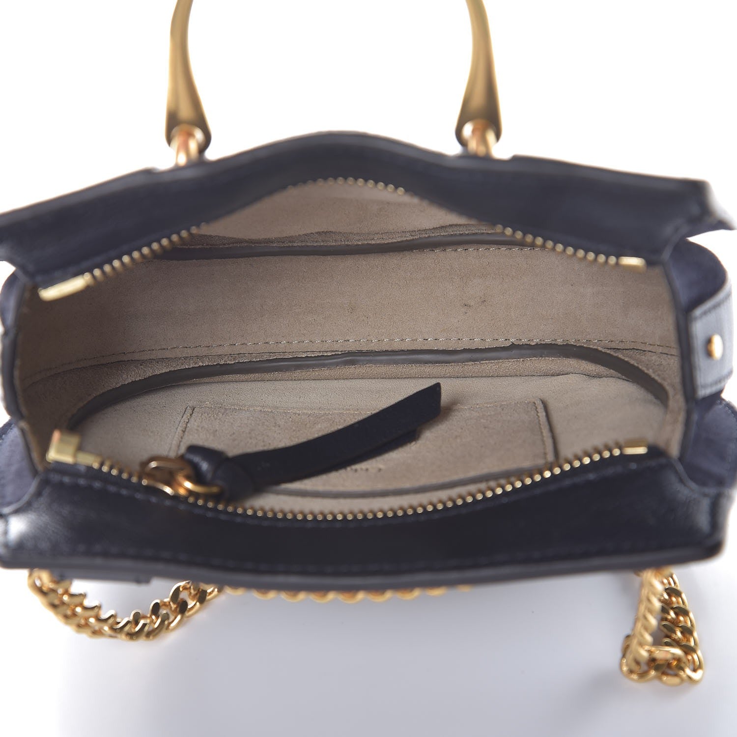 Chloe Calfskin Suede Mini Pixie Signature Belt Bag Full Blue 5 of 7