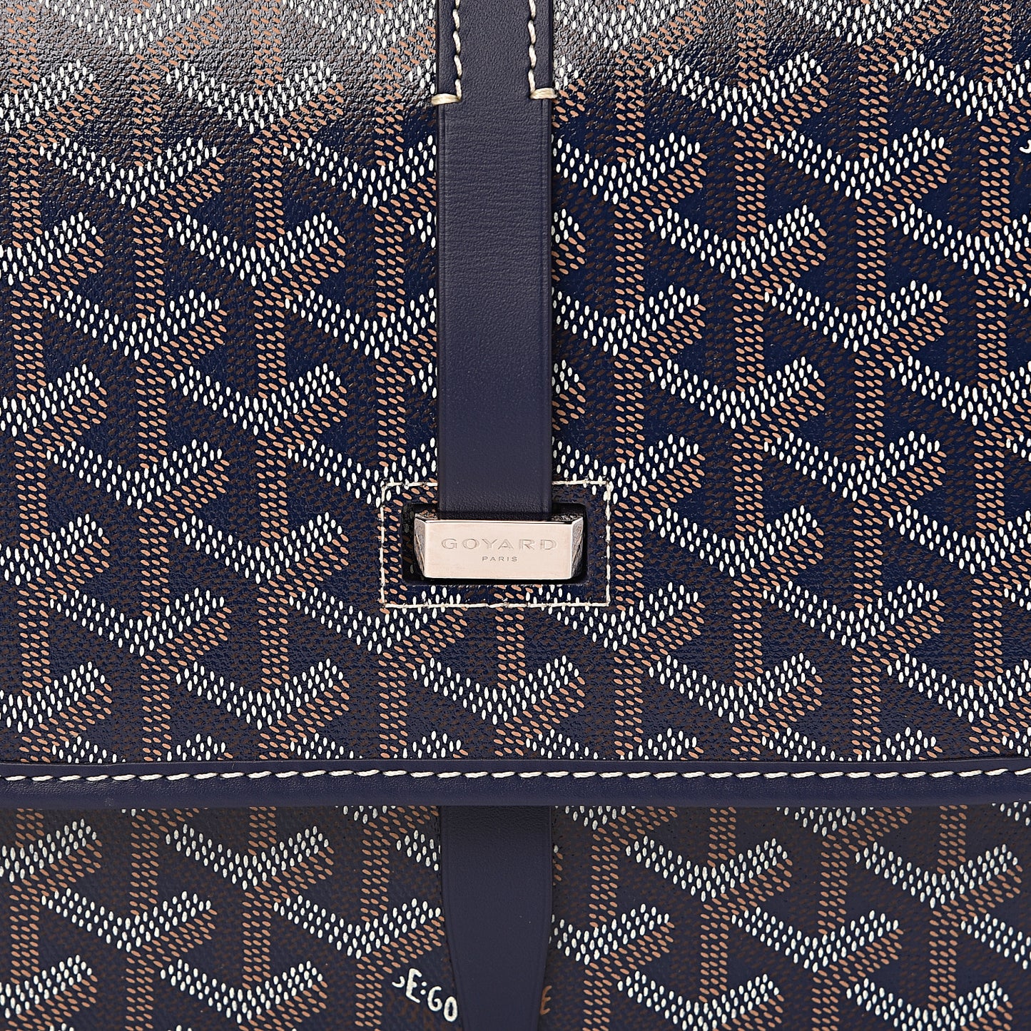 Goyardine Belvedere II MM Messenger Bag Navy