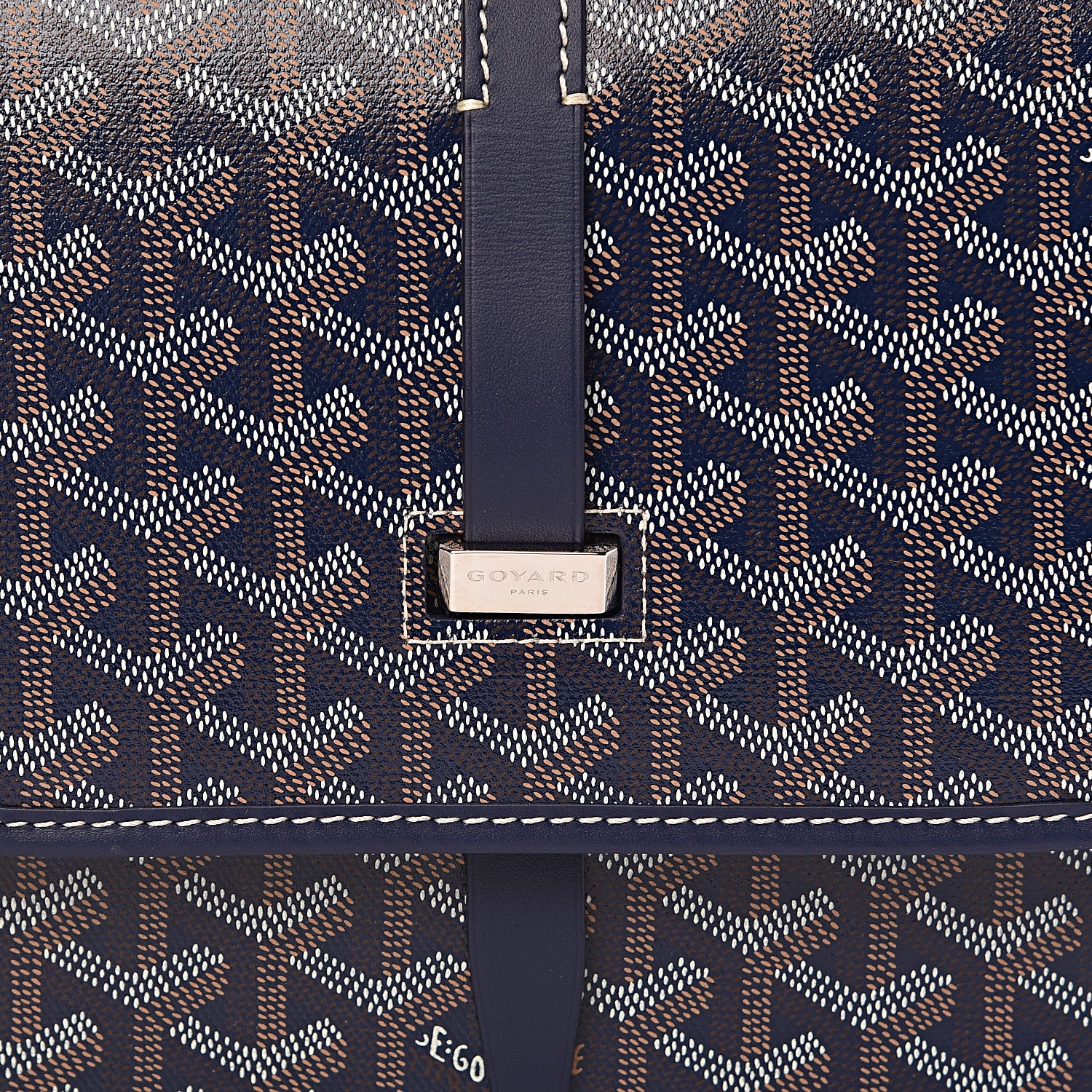 Goyard Goyardine Belvedere II MM Messenger Bag Navy 10 of 10