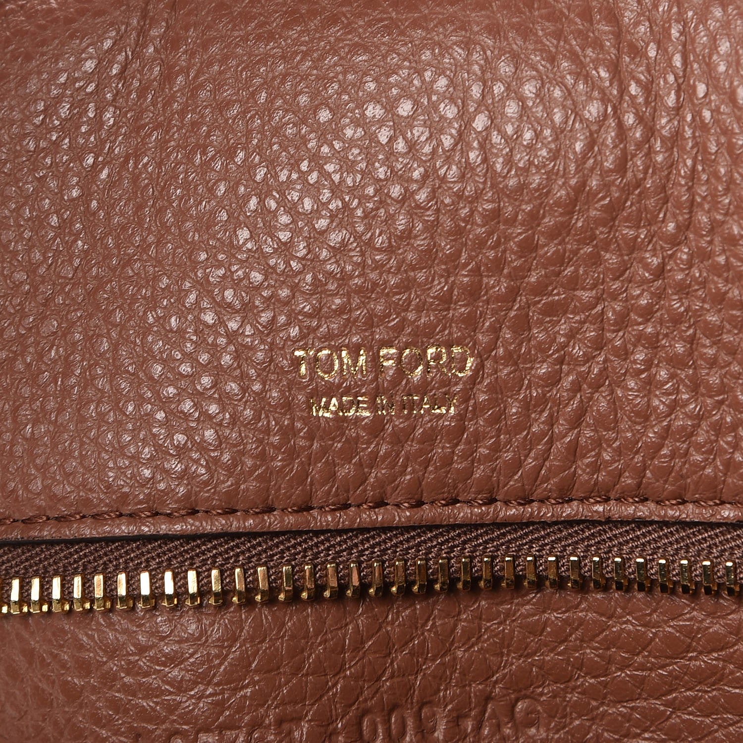Tom Ford Pebbled Calfskin Amber Double Zip Tote Rose 6 of 8