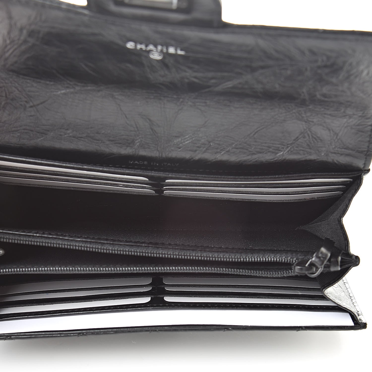 Chanel Aged Calfskin Quilted 2.55 Reissue Flap Wallet So Black 5 of 8