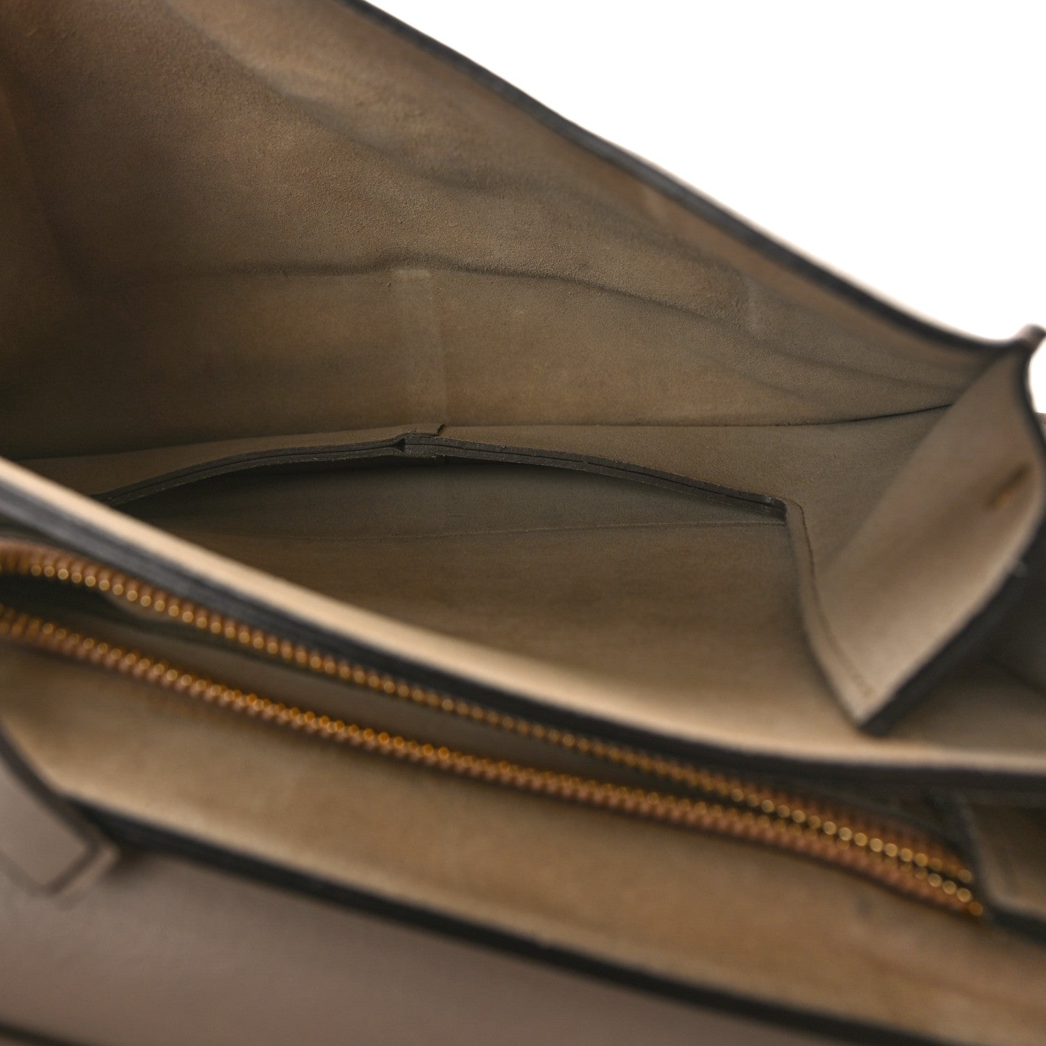 Chloe Calfskin Suede Medium Faye Shoulder Bag Motty Grey 5 of 11