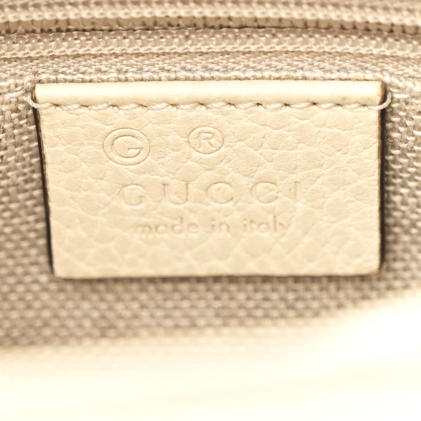 Dollar Calfskin Interlocking G Crossbody Bag Mystic White