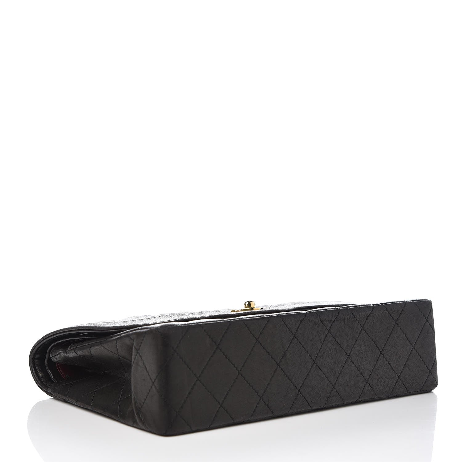 Chanel Lambskin Quilted Medium Double Flap Black 4 of 13