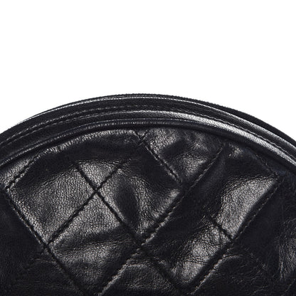 Chanel Lambskin Quilted Round Tassel Crossbody Bag Black 8 of 8