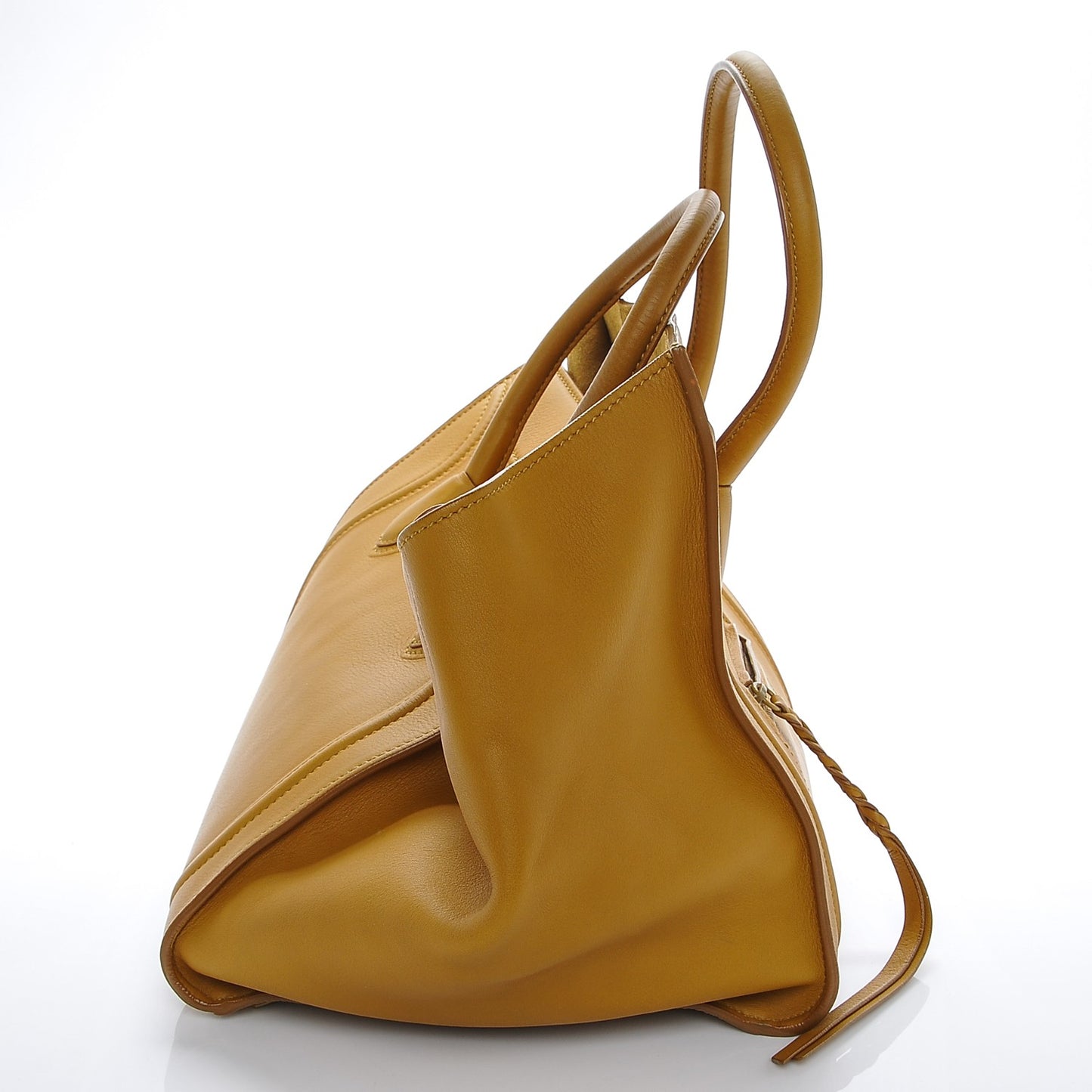 Supple Calfskin Medium Phantom Luggage Curry