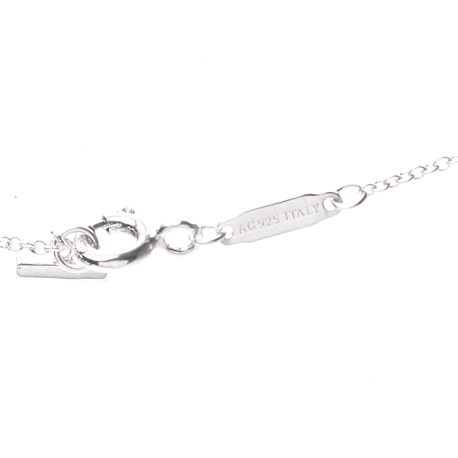 Tiffany Sterling Silver Small T Smile Pendant Necklace 5 of 5