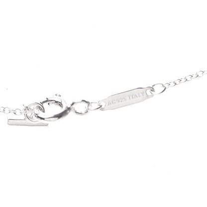 Tiffany Sterling Silver Small T Smile Pendant Necklace 5 of 5