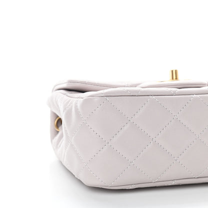 Chanel Lambskin Quilted Mini Pearl Crush Flap Light Purple 6 of 8