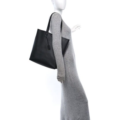 Saint Laurent Calfskin Medium Shopping Tote Black 2 of 14