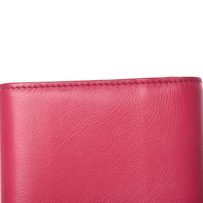 Saint Laurent Calfskin Classic Y Ligne Clutch Fuchsia 9 of 11