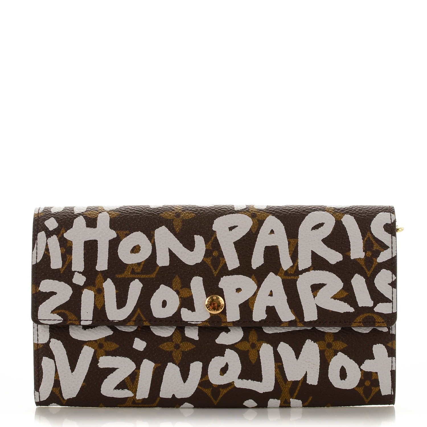 Louis Vuitton Monogram Graffiti Porte-Monnaie Wallet Silver 1 of 7
