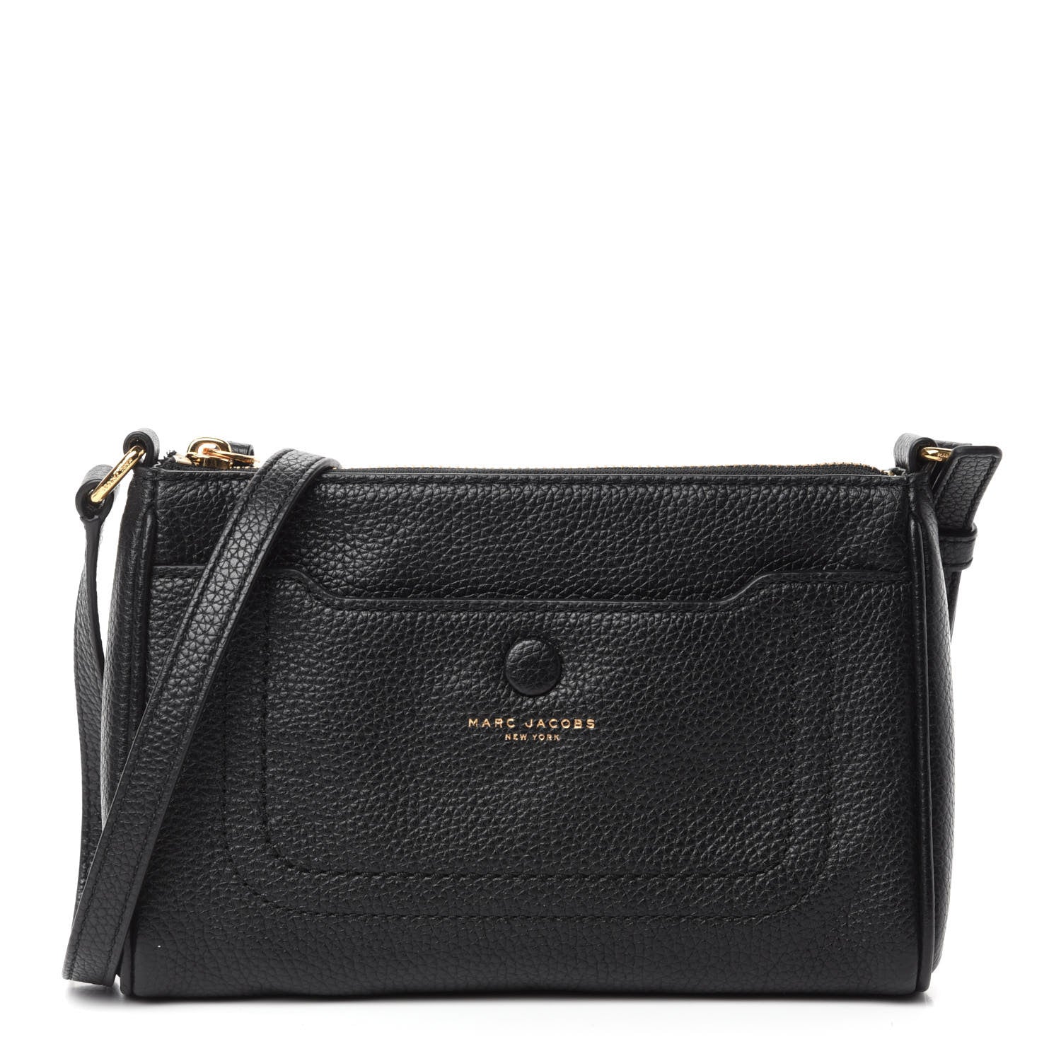 Marc Jacobs Grained Calfskin Empire City Crossbody Black 1 of 10