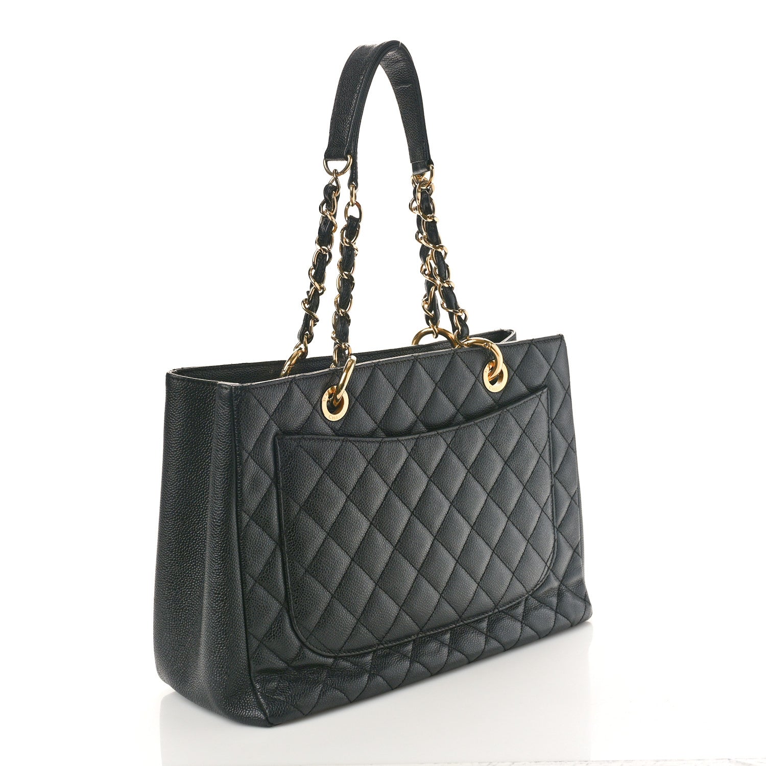 Chanel Caviar Quilted Grand Shopping Tote GST Black 2 of 14