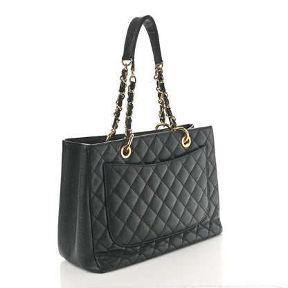 Chanel Caviar Quilted Grand Shopping Tote GST Black 2 of 14
