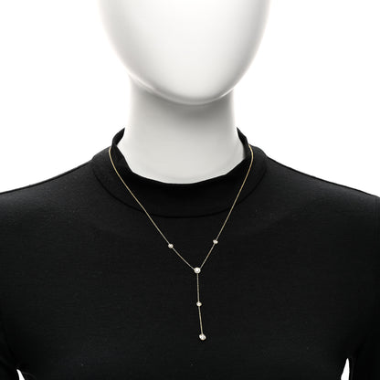 Roberto Coin 18K Yellow Gold Diamond .60ctw Diamonds By The Inch Y Necklace 2 of 4