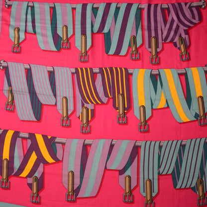 Hermes Cashmere Silk Sangles Shawl Scarf GM 140 1 of 9
