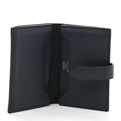 Hermes Epsom Bearn Card Holder Wallet Bleu Indigo 5 of 8