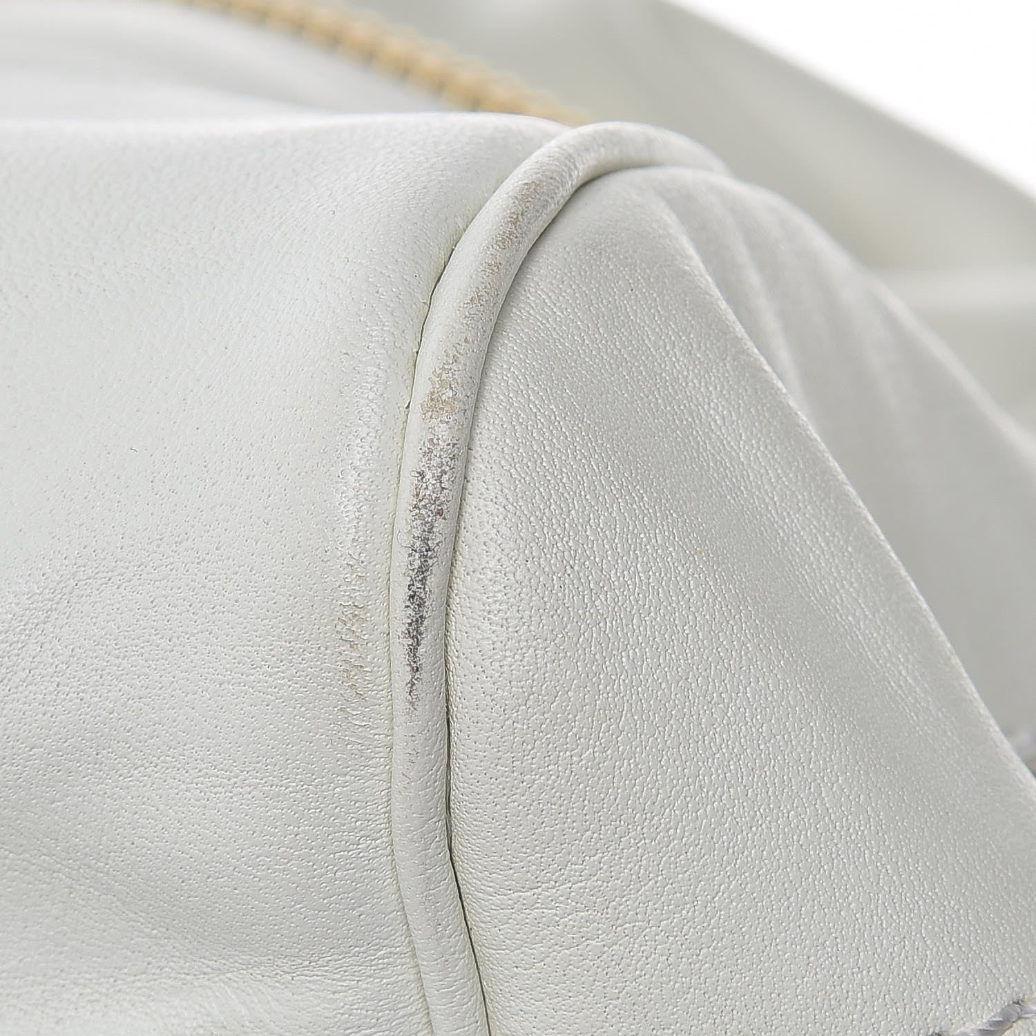 Jimmy Choo Calfskin Suede Malena Satchel White 13 of 13