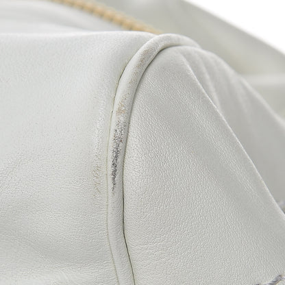Jimmy Choo Calfskin Suede Malena Satchel White 13 of 13