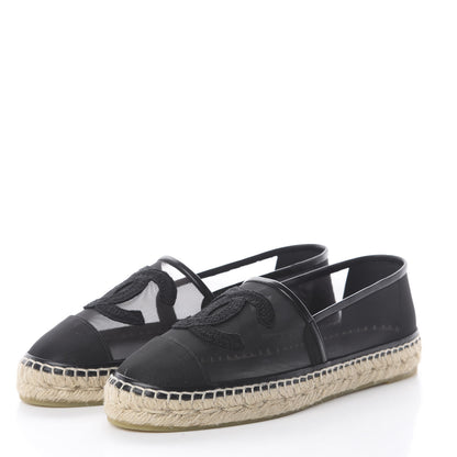 Chanel Mesh CC Espadrilles 40 Black 2 of 7