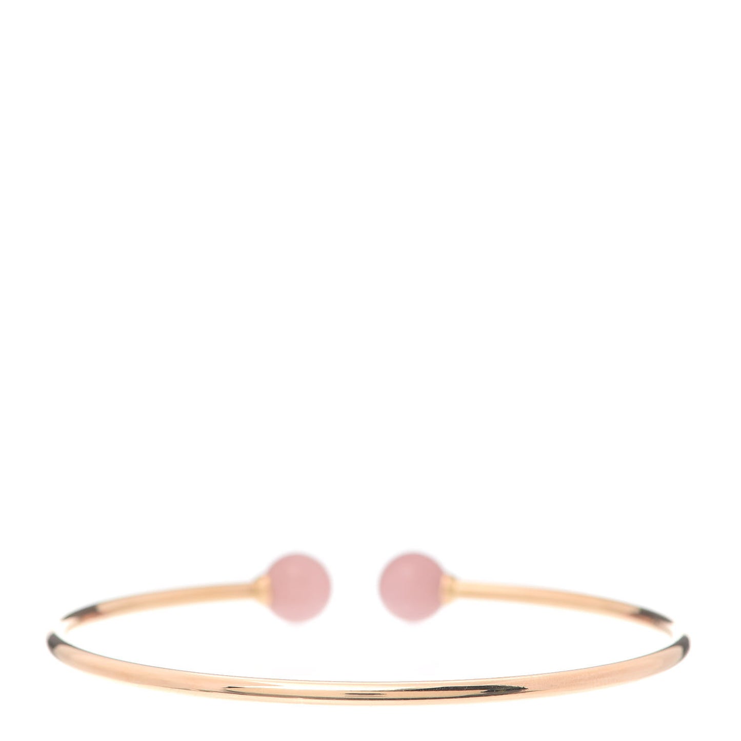 18K Rose Gold Rose Quartz HardWear Ball Wire Bracelet