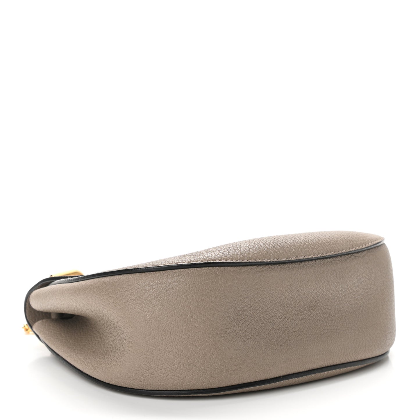 Grained Lambskin Drew Shoulder Bag Motty Grey