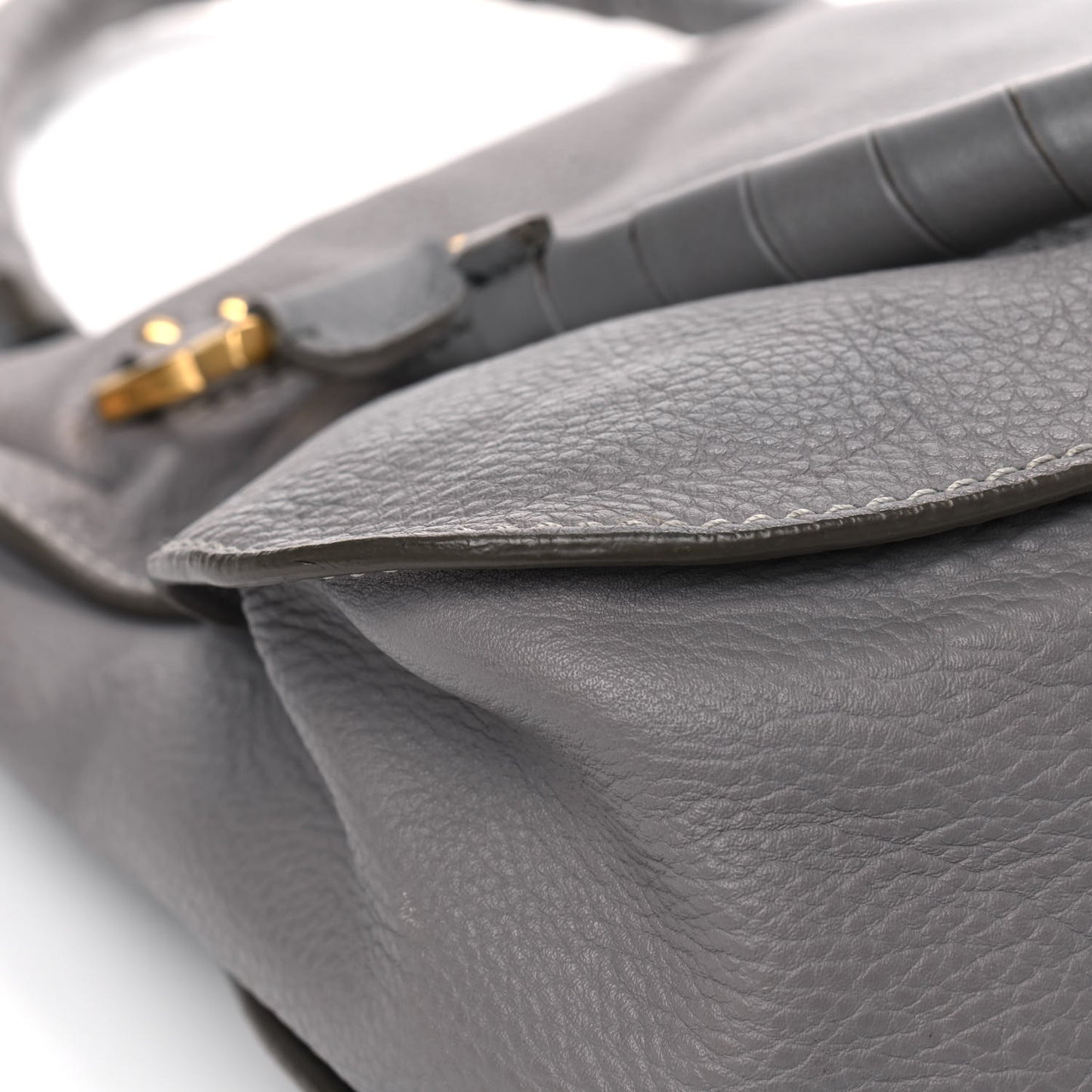 Calfskin Medium Marcie Satchel Cashmere Grey