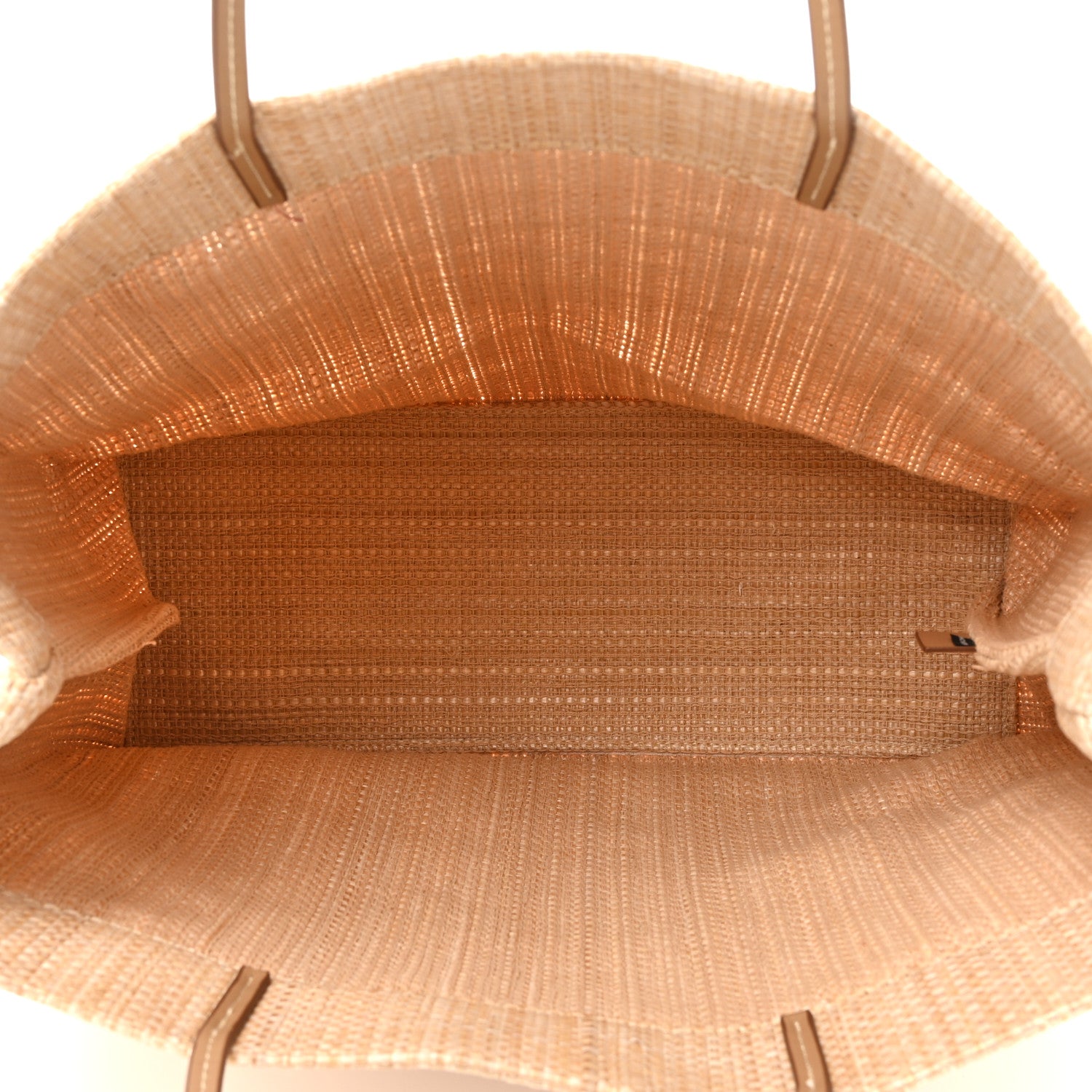 Prada Raffia Logo Tote Naturale 5 of 10