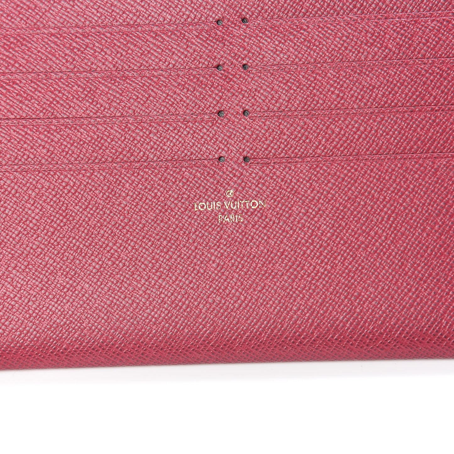 Calfskin Felicie Card Holder Insert Fuchsia