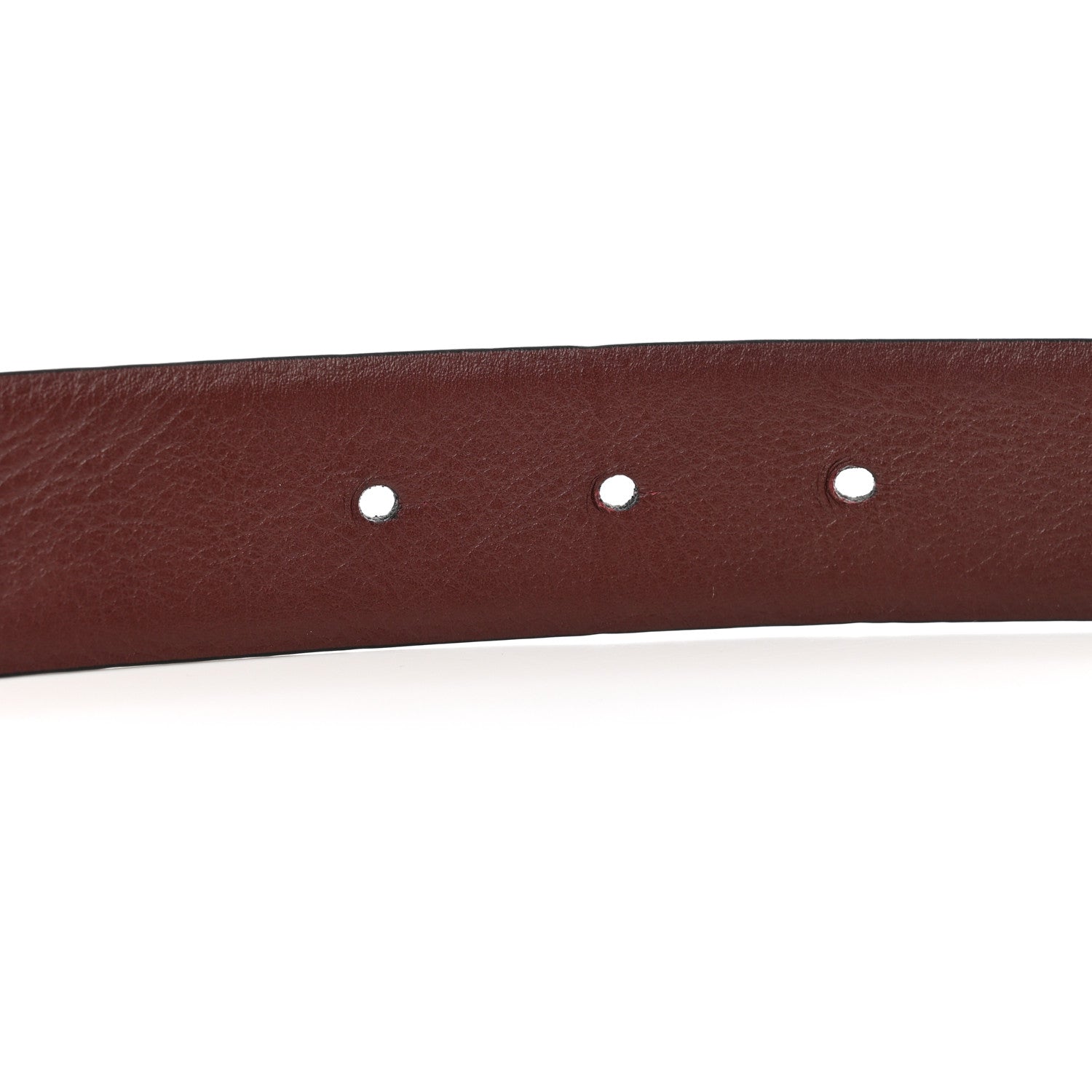 Chanel Calfskin CC Reversible Belt 85 34 Black Burgundy 4 of 5