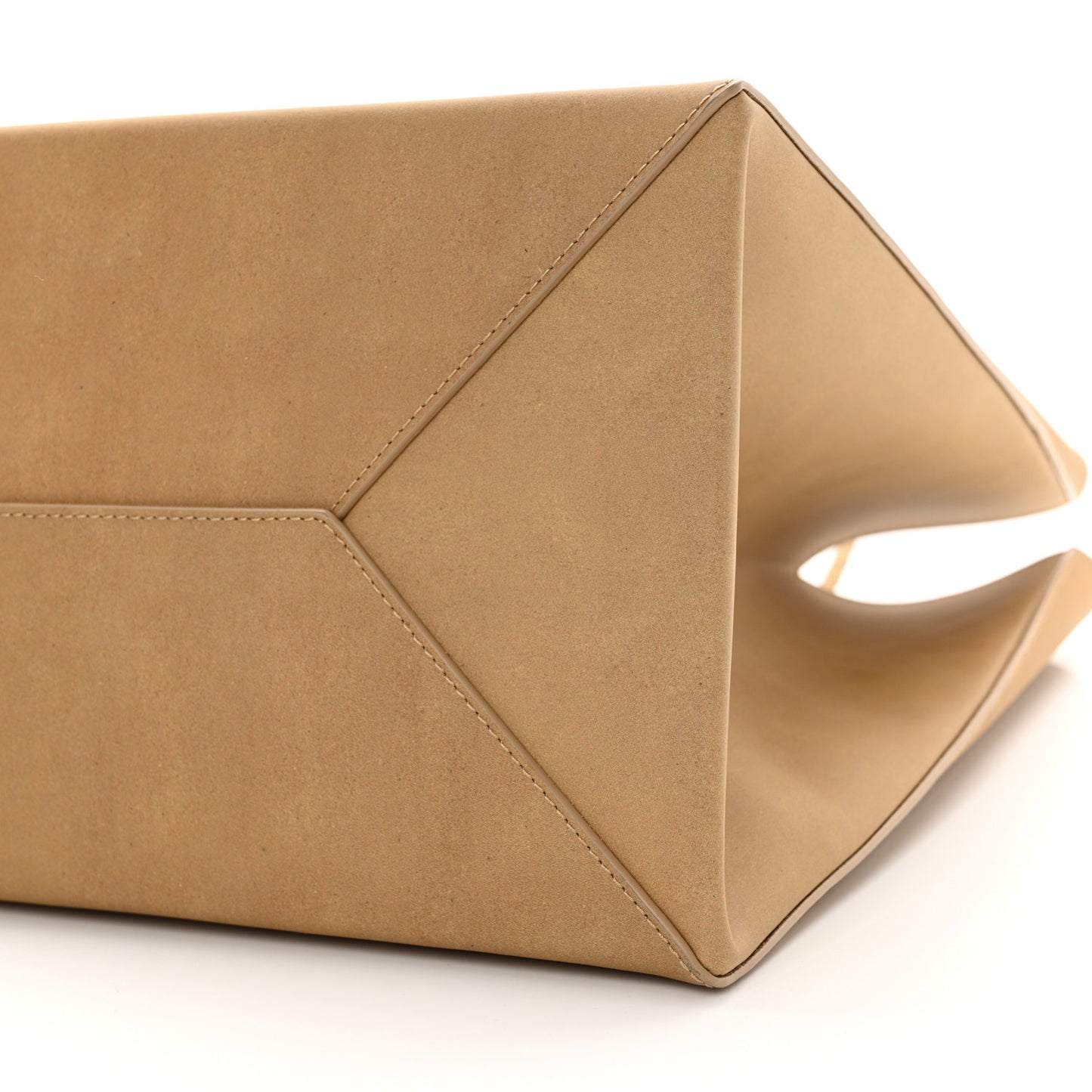 Calfskin Brown Bag Tote Kraft
