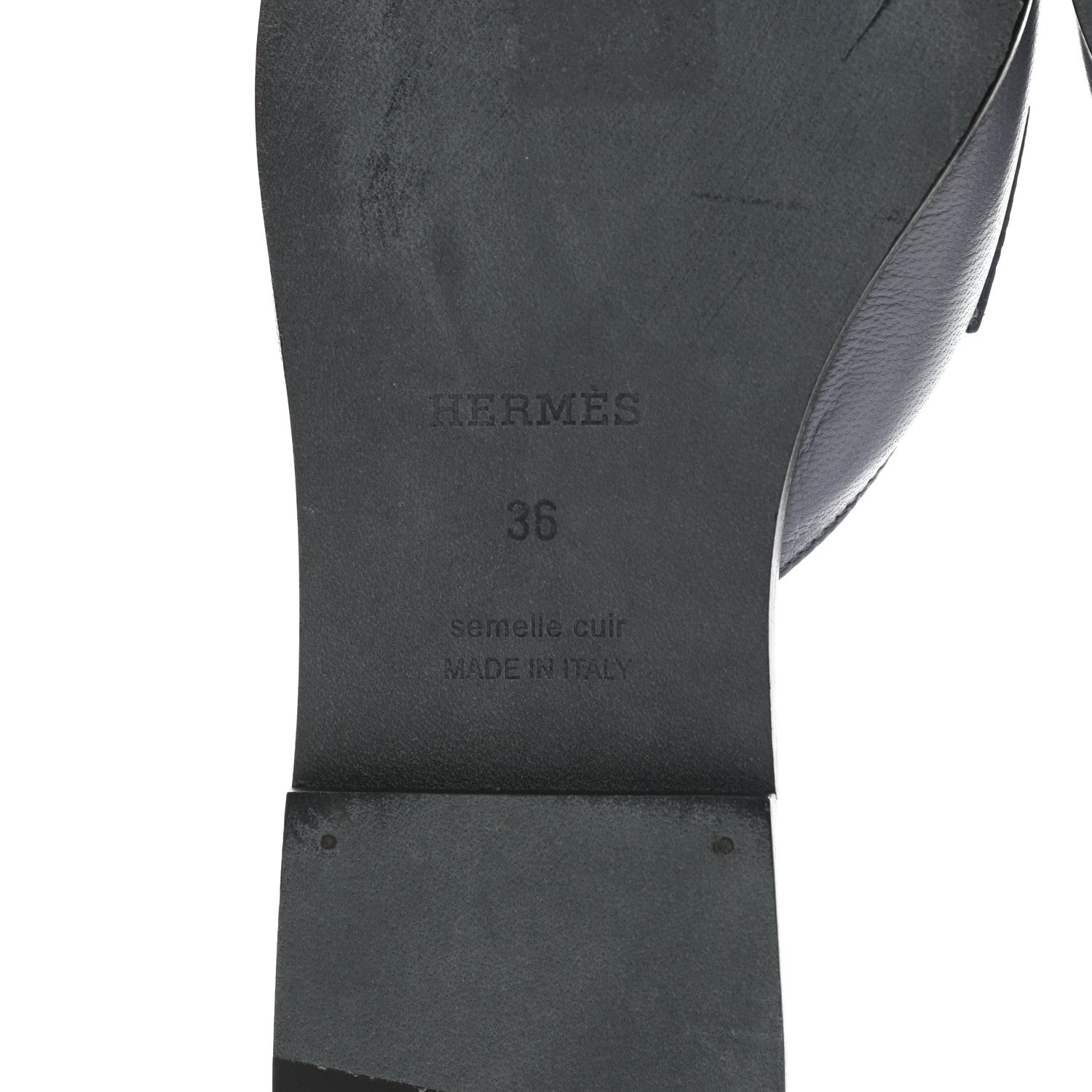 Hermes Goatskin Auteuil Sandals 36 6 of 9