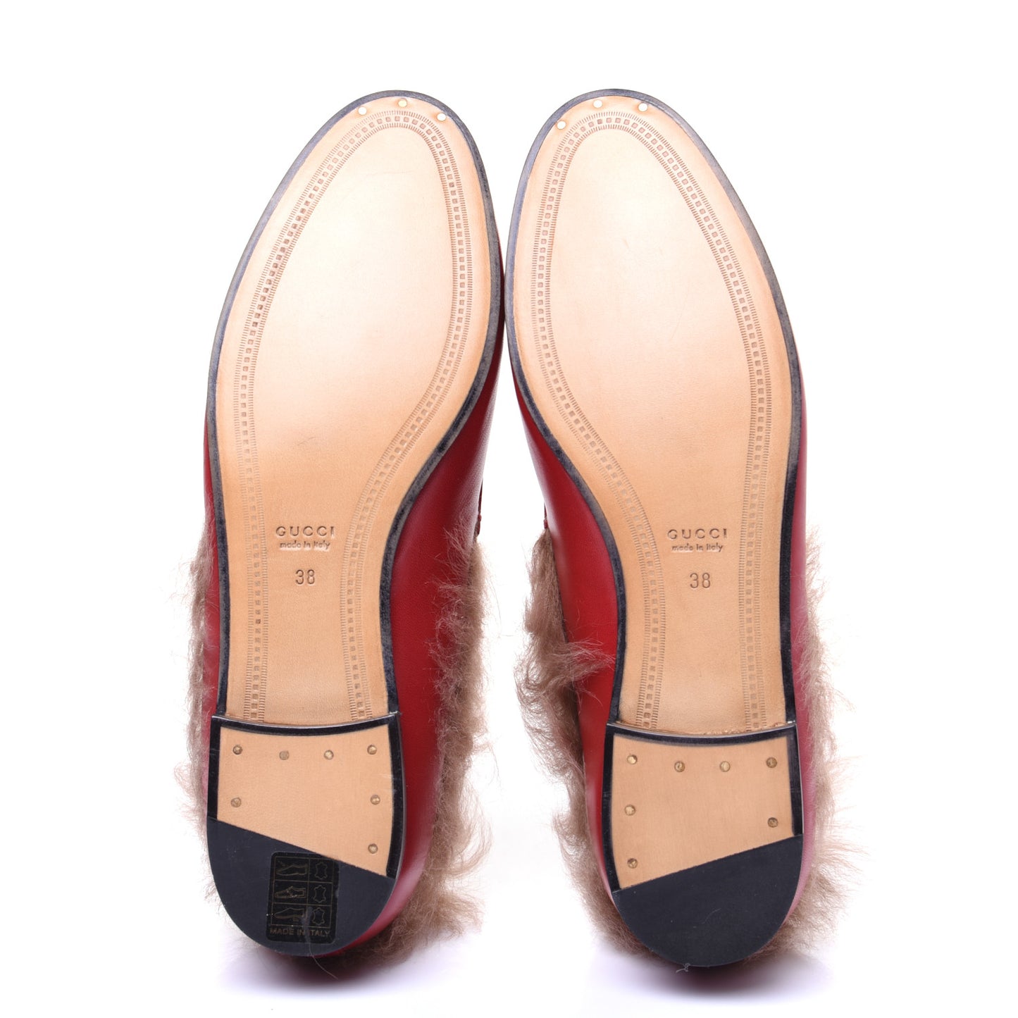 Malaga Kid Fur Womens Jordaan Loafers 38 Hibiscus Red Natural