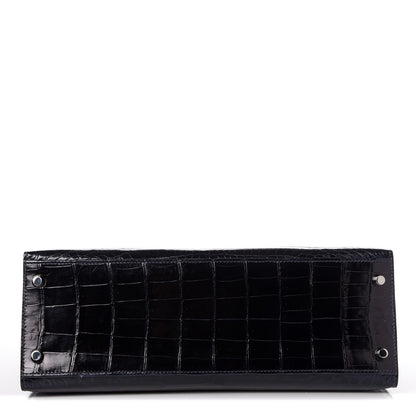 Hermes Shiny Niloticus Crocodile Kelly Sellier 32 6 of 36