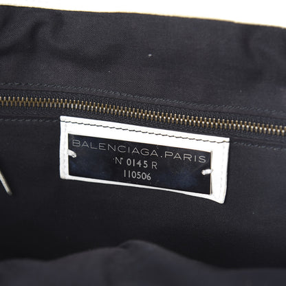 Balenciaga Agneau Classic Hardware Weekender White 6 of 17