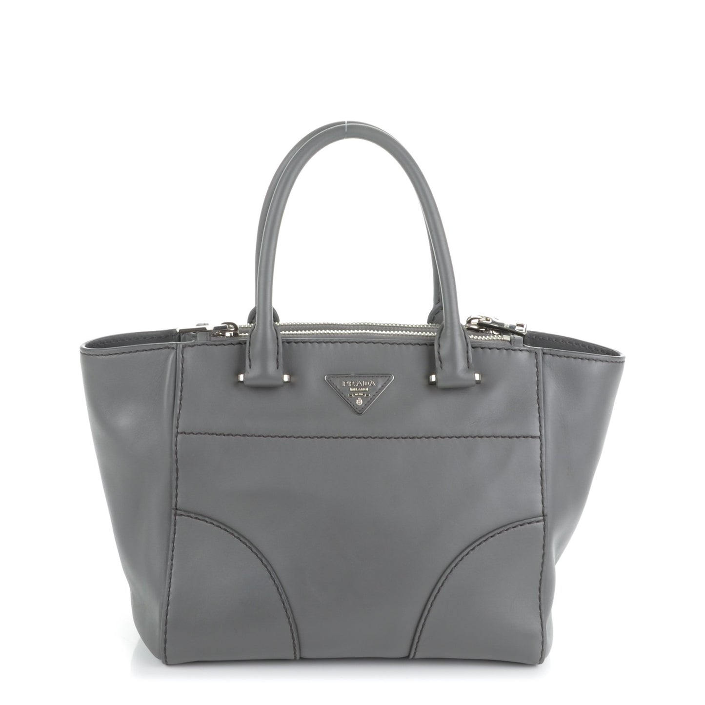 City Calf Medium Twin Pocket Tote Marmo