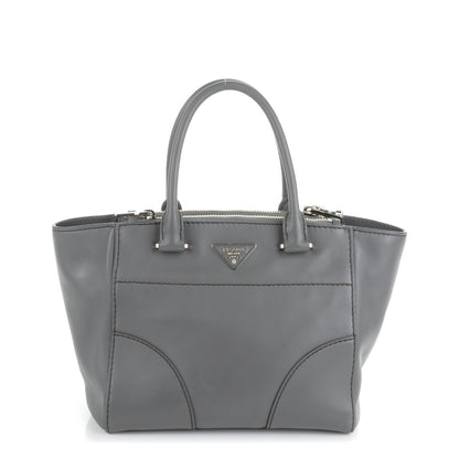 Prada City Calf Medium Twin Pocket Tote Marmo 1 of 8