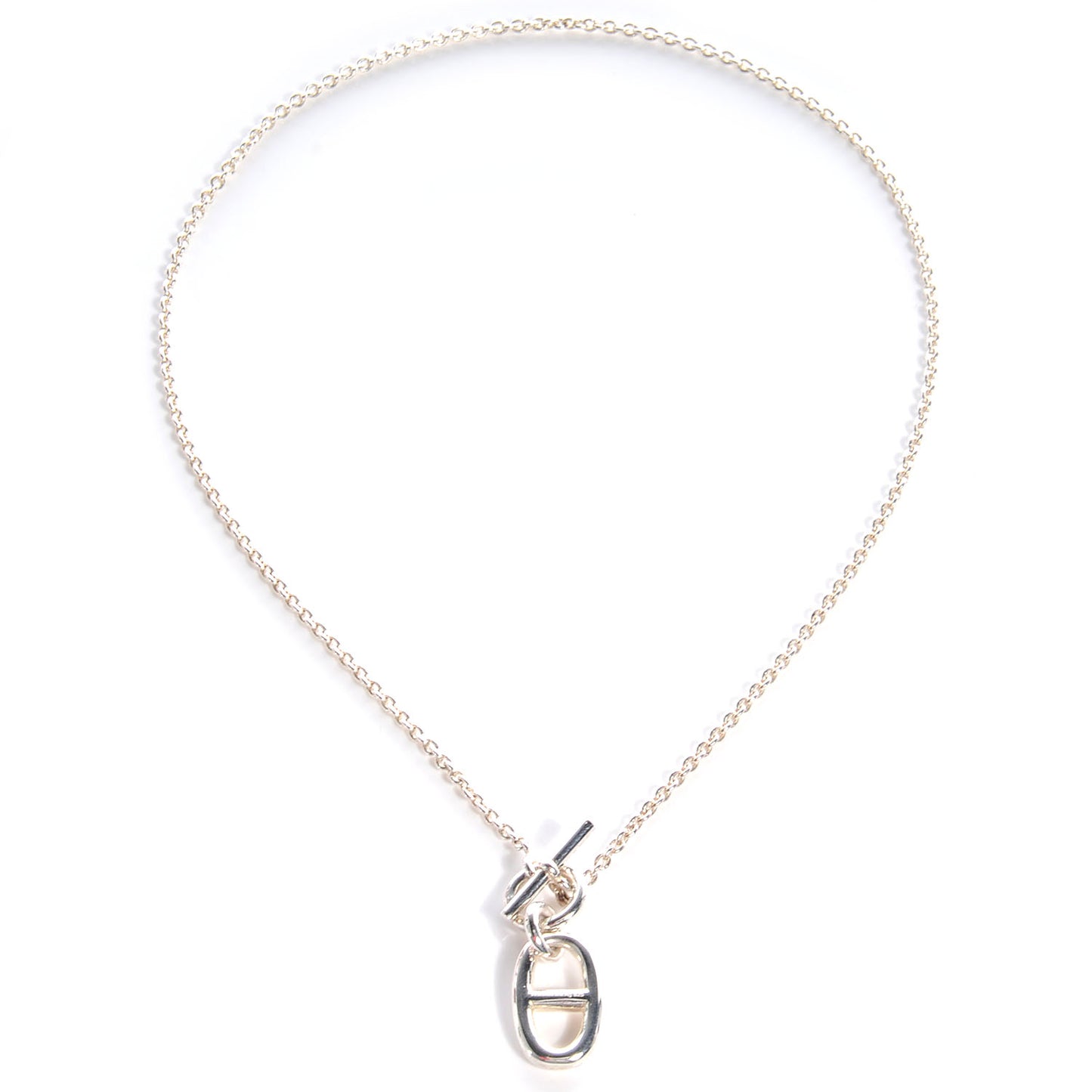 Sterling Silver Amulette Chaine d'Ancre Necklace