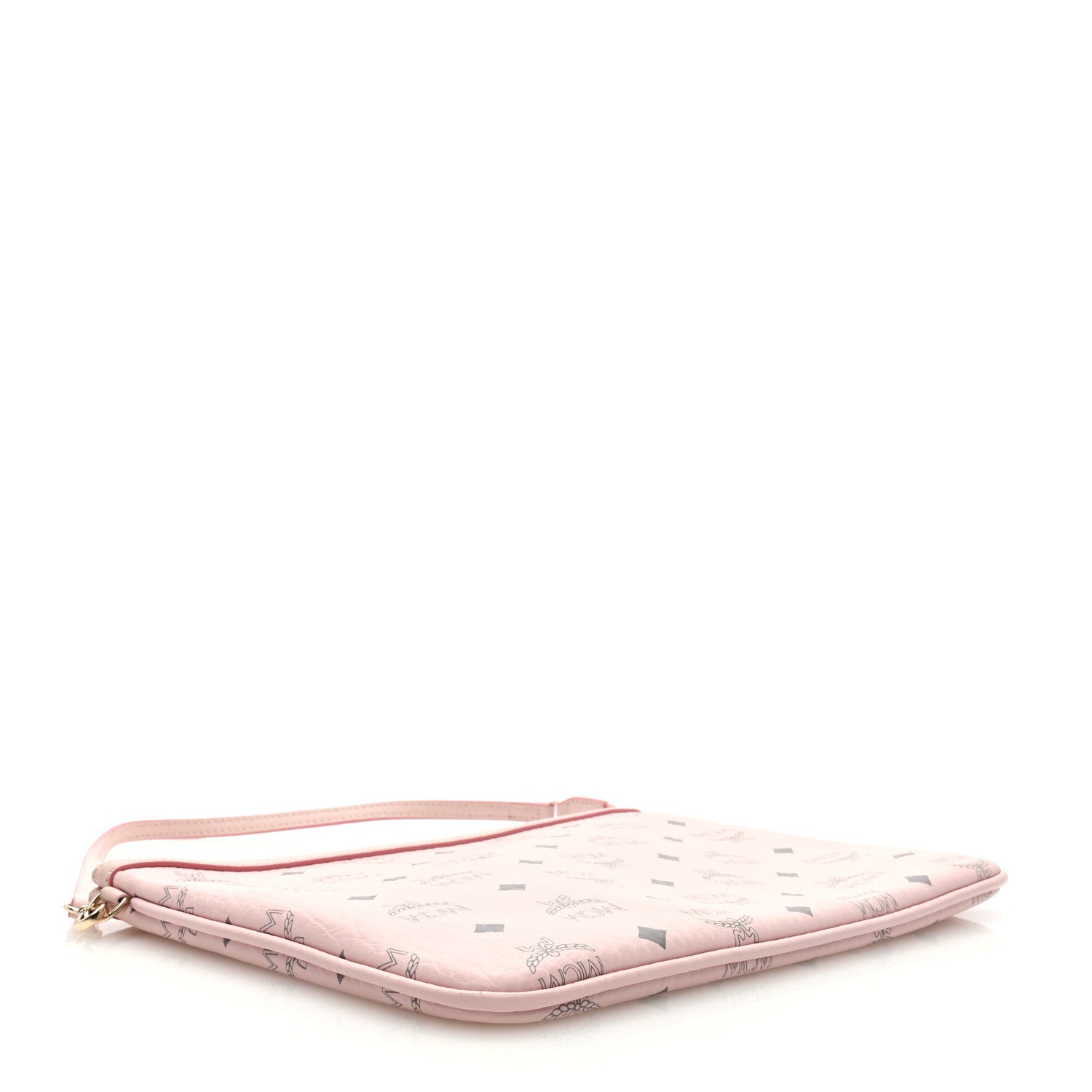 MCM Visetos Liz Shopper Tote Pouch Powder Pink 4 of 8