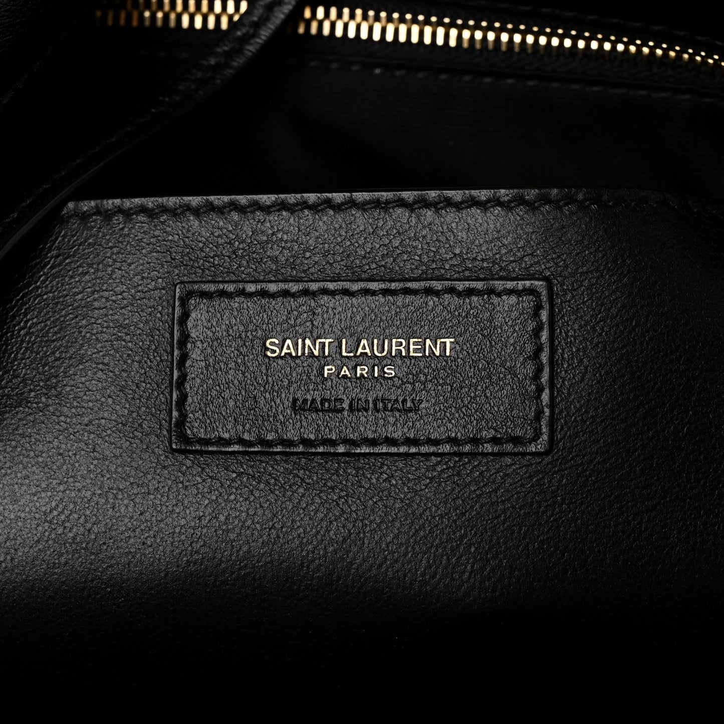 Patent Matelasse Monogram Large Jamie 4.3 Black