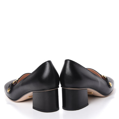 Gucci Malaga Kid Sylvie Web Chain Mid Heel Loafers 36.5 Black 6 of 15