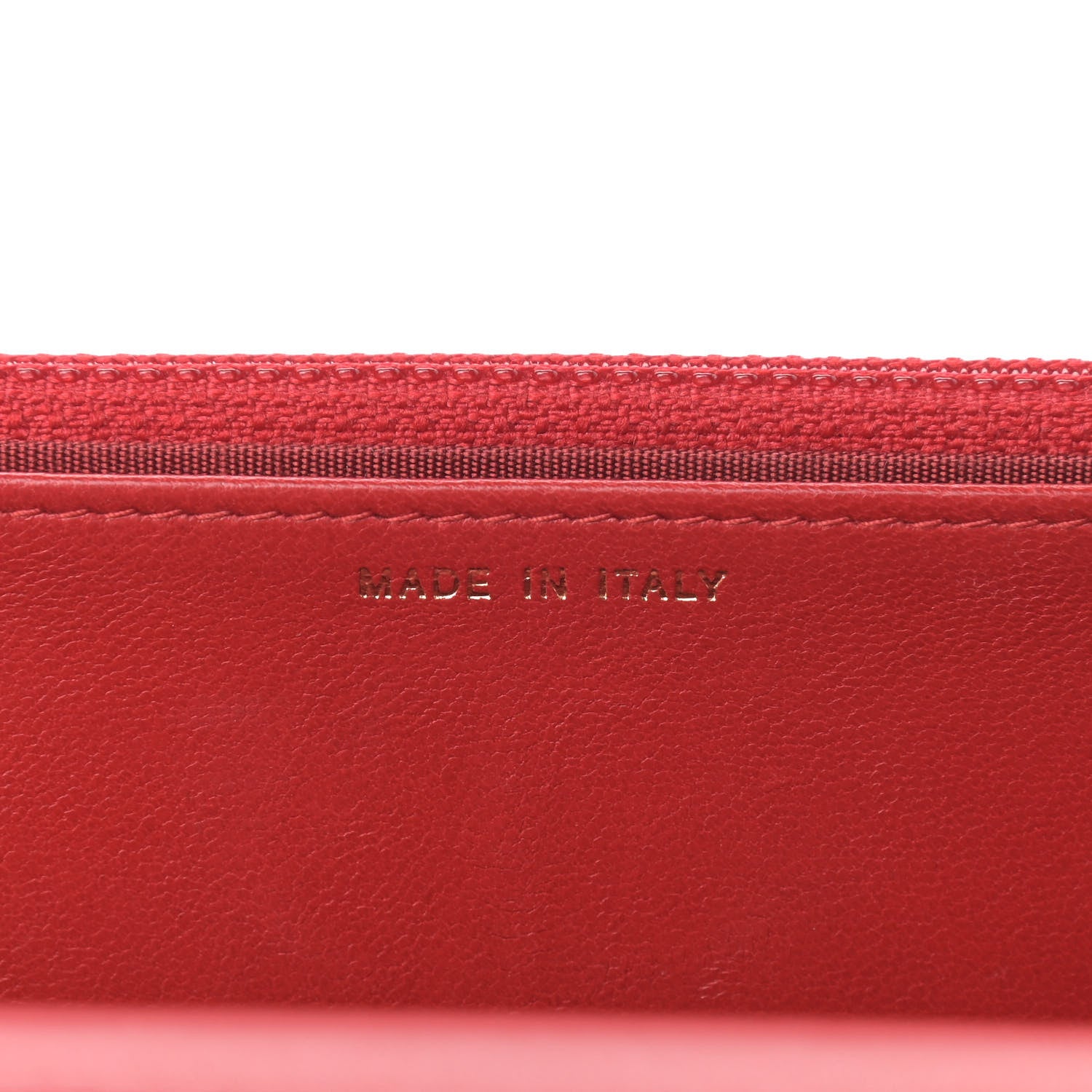 Chanel Lambskin Quilted Boy Wallet On Chain WOC Red 7 of 13
